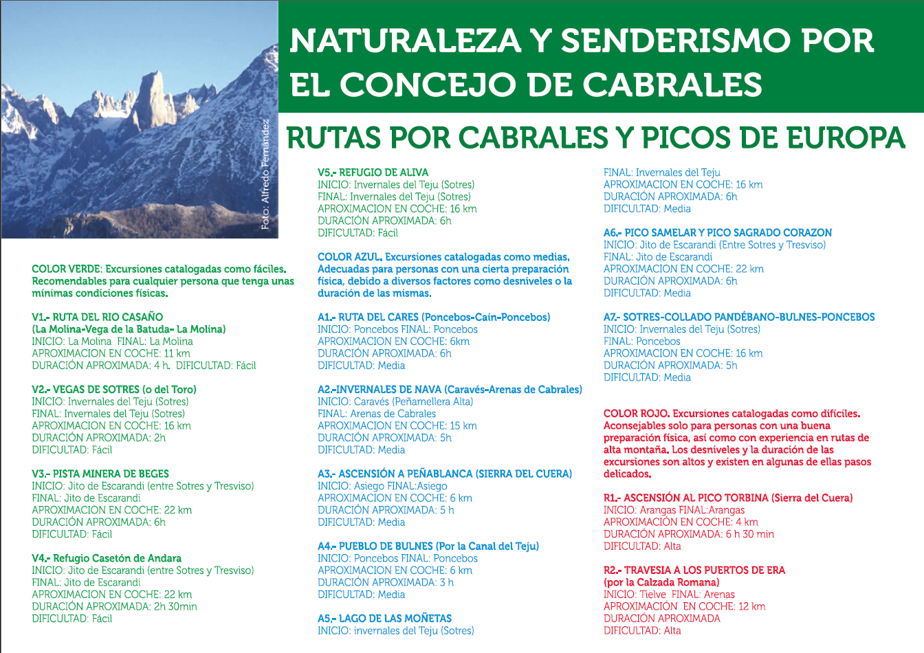 Excursiones por Cabrales y Picos